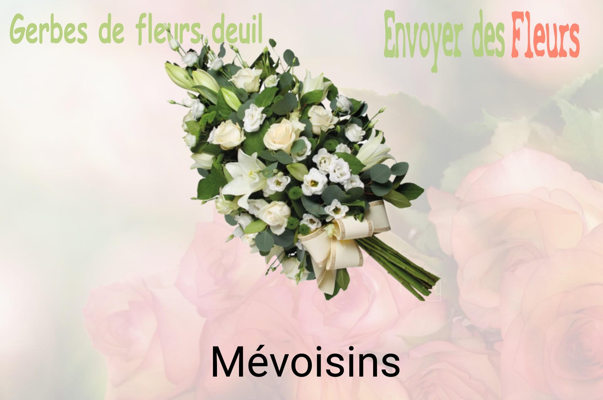Gerbe de fleurs de deuil livrée à Mévoisins